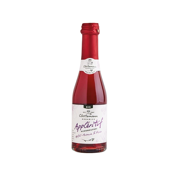 Bio Appléritif Apfel - Aronia & Rose, feinherb, 0,2 l, alkoholfrei