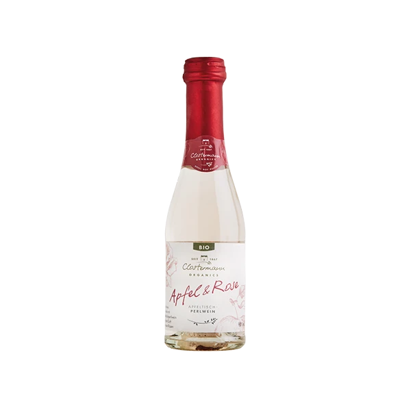 Bio Apfeltischperlwein Apfel & Rose, 0,2 l, Alk. 9% vol.